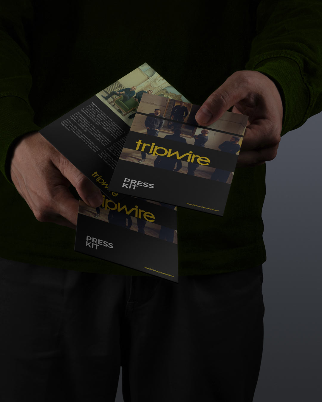 Tripwire press kit cards.