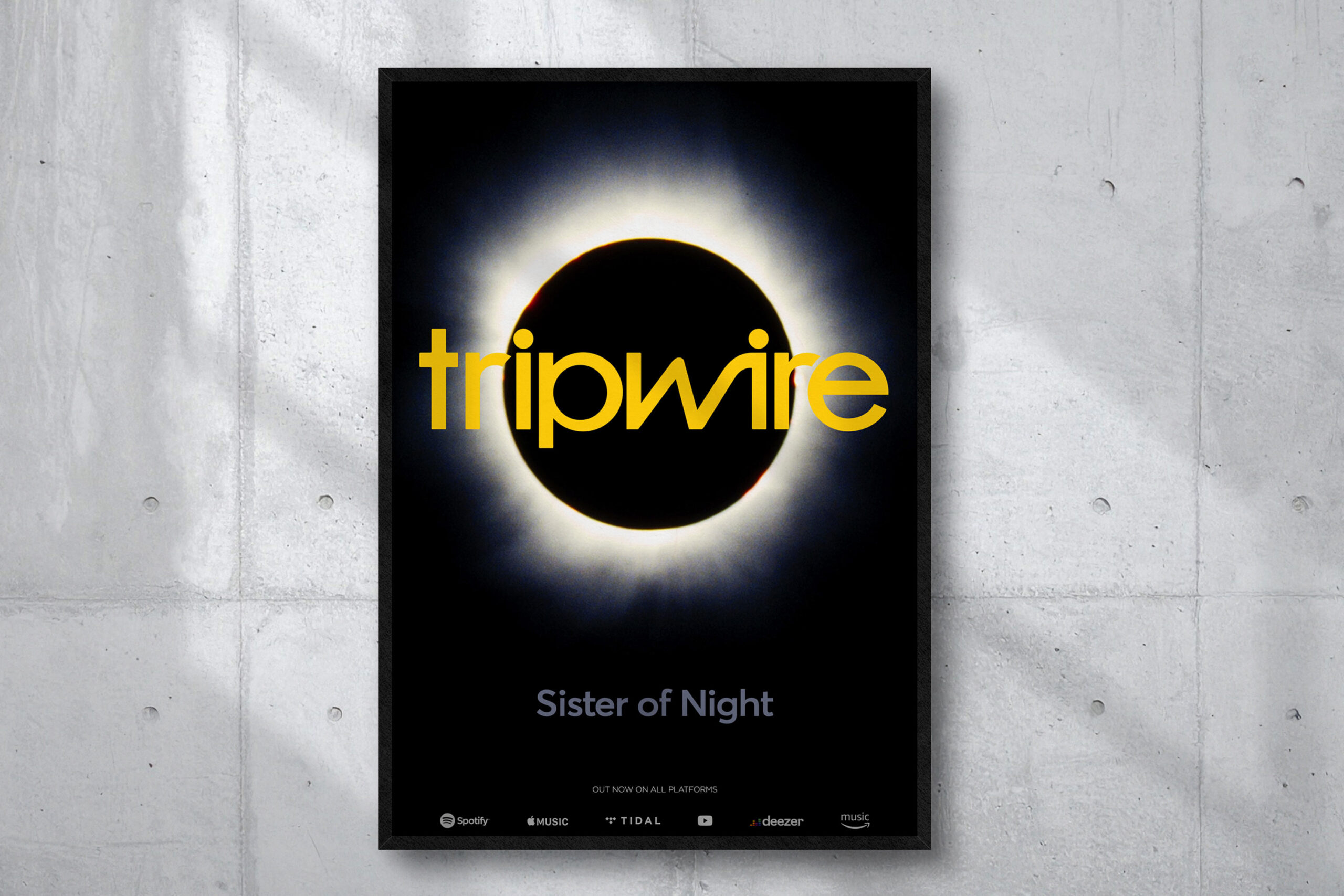 tripwire sister of night single promotional poster
