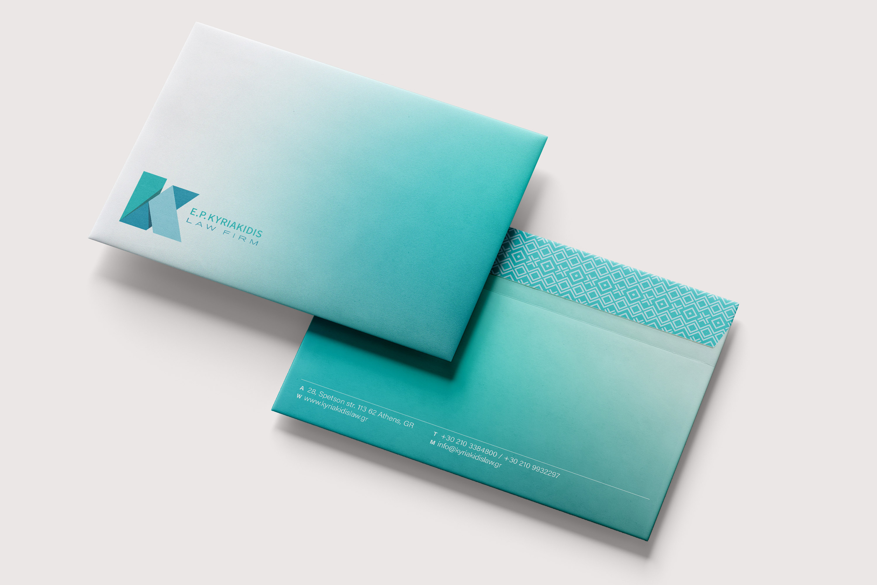 Kyriakidis Law Custom Envelope.